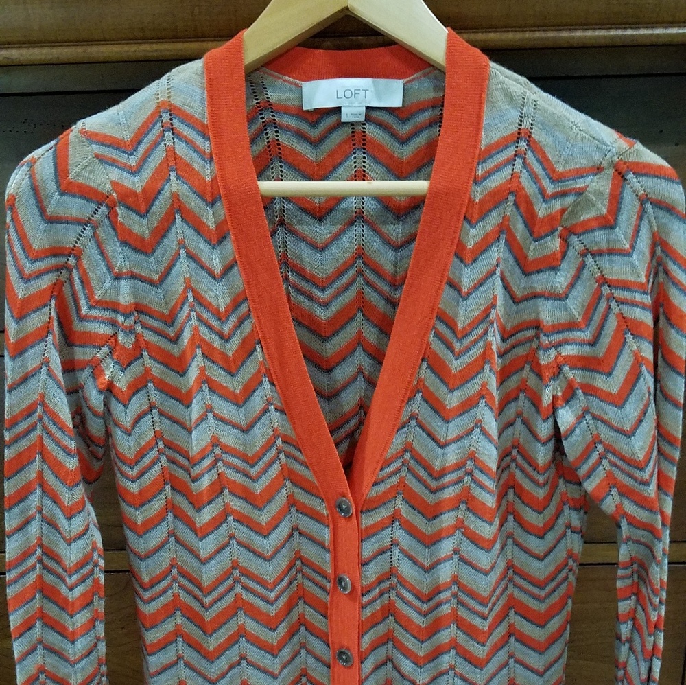 Loft Chevron fall cardigan